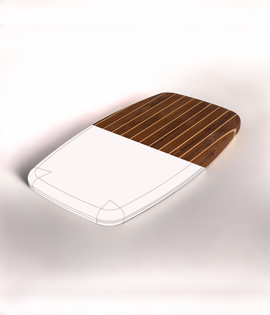 Componente Armour Moitech che unisce fibra di carbonio e legno per design nautico su misura - 8