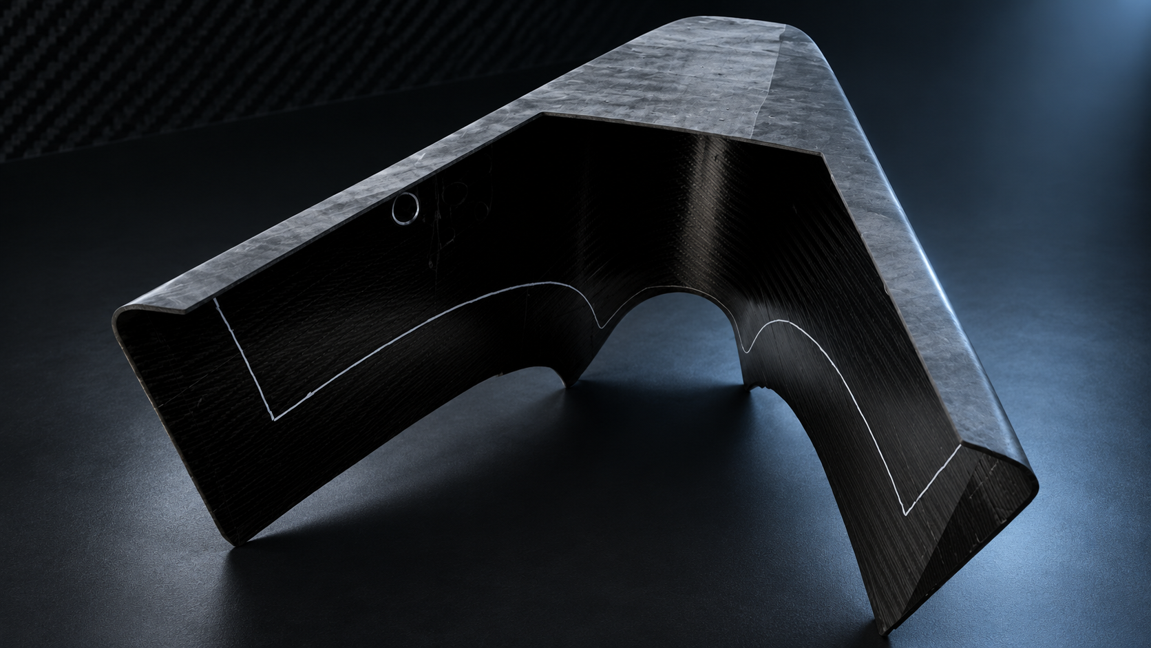 Prototipo in fibra di carbonio realizzato con fast custom prototyping Moitech in tempi rapidi - 7