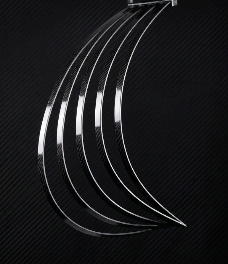 Flat sail battens by Moitech in carbon fiber custom made for racing and competition sailing - 2